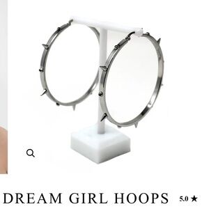 Heaven Sent Large hoop spike earrings